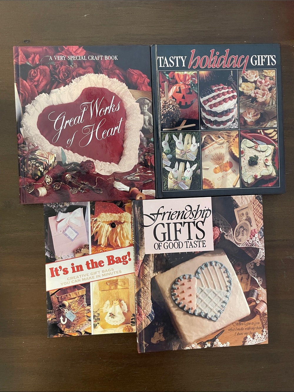 3 Vintage Craft and Recipe Books with It’s in the Bag Booklet (5lbs)